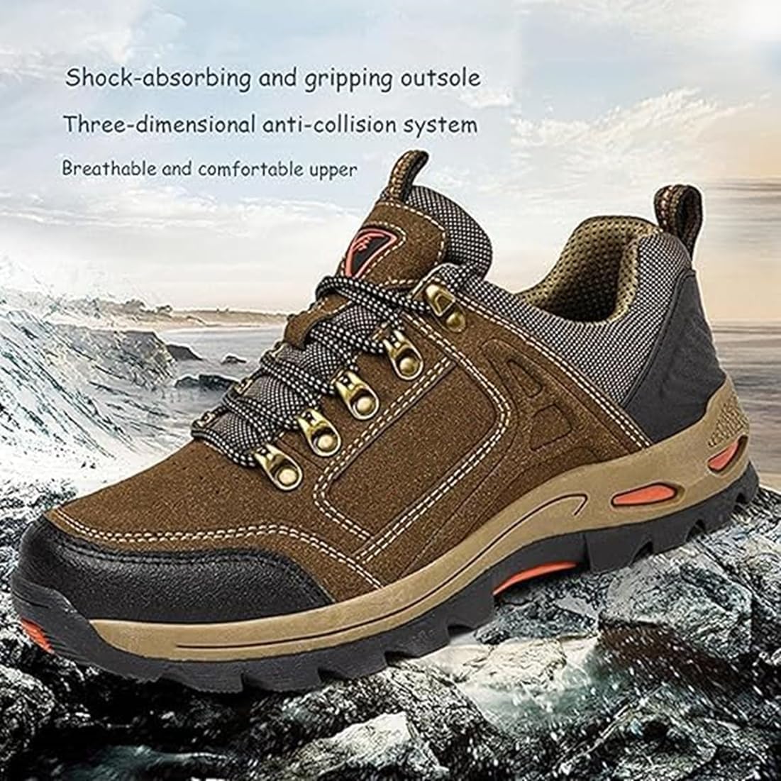 Duddle Orthopedic Shoes for Men Lightweight Anti Slip Sports Shoes Fashion Casual Outdoor Hiking Men's Shoes