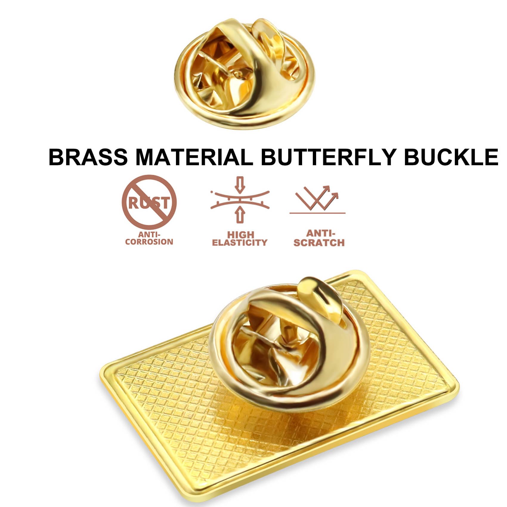 Lot de 10/50/100 épinglettes en métal avec drapeau américain de la Géorgie – 2,5 cm – Épinglettes en métal pour organisations militantes et militantes