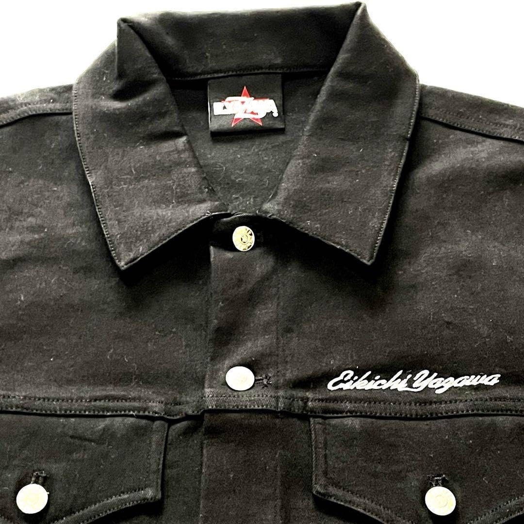 Amazon.co.jp: 矢沢永吉 ストレッチジーンジャケット ロゴ星 刺繍