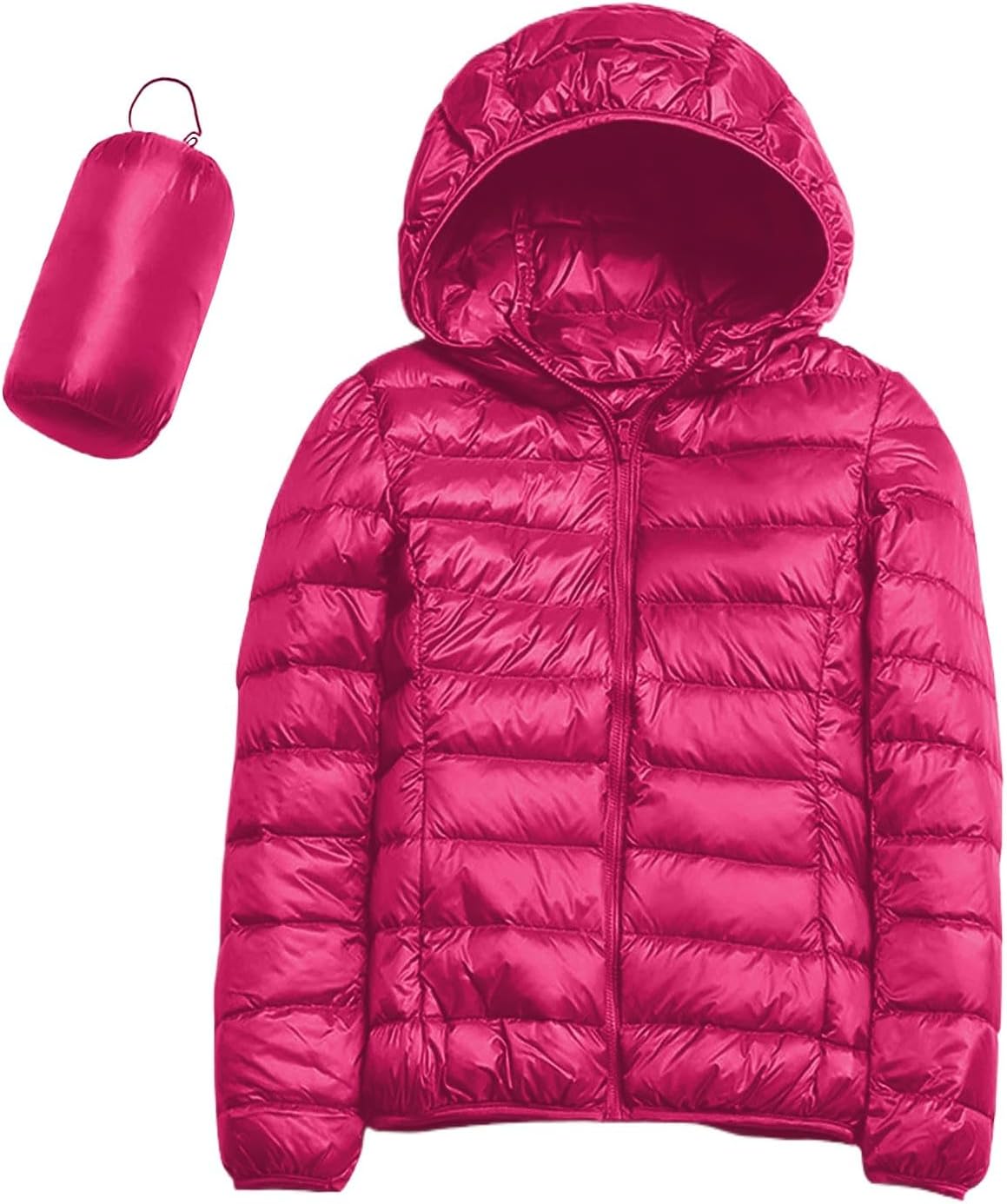 Femme Doudoune Ultra Légère Jacket Matelassé D'Hiver Mi-Longue Jacket Slim Fit Doudoune Chaud,Armée Verte Armée Verte - Prêt-à-Porter