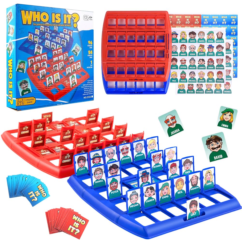 FCXVXCL What’s Am I? Picture Guessing Board Game Card Games with Foods Cards & Headbands Quick Questions & Fast Fun 2-6 Players Parent Child Educational Toy Gifts for Familys — image 1