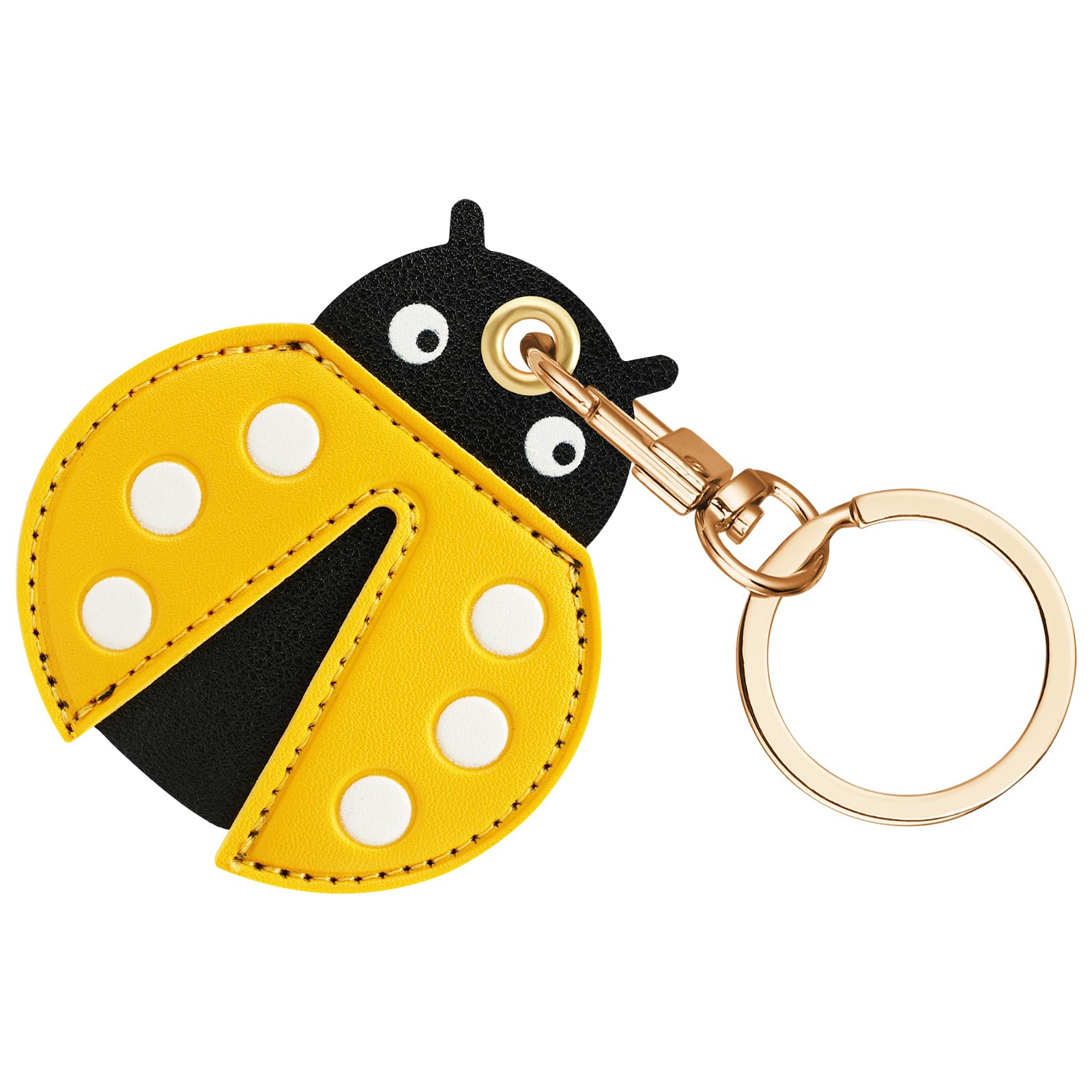 AXFEE 360° Protective Case for Apple Air-Tag, Penguin Leather Keyring Case, Holder for Air-Tags, Decorations for Key, Bag, Pet Collar — view 15