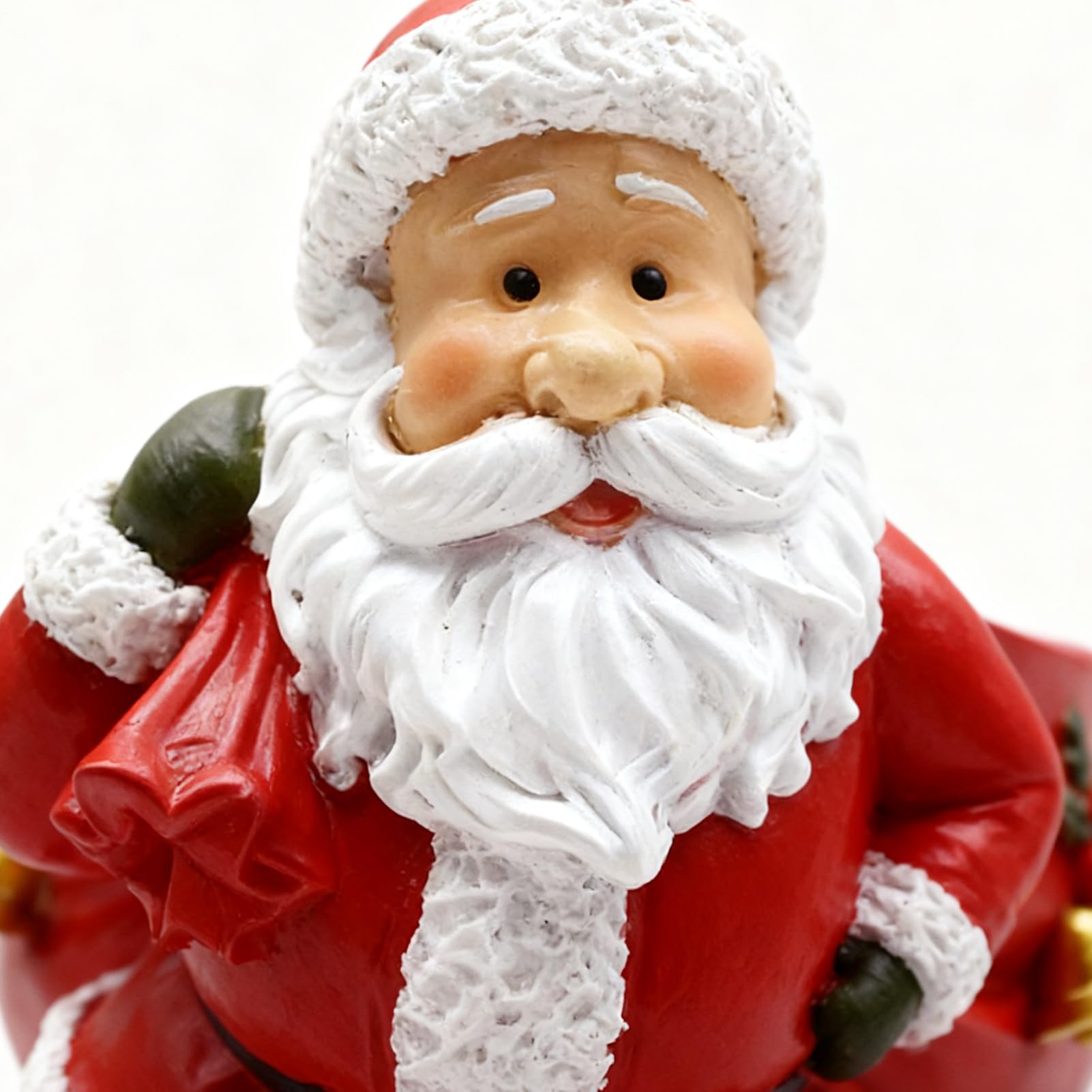 Statuine Di Babbo Natale Resina Forma Borsa Divertente Decorazione Casa Con