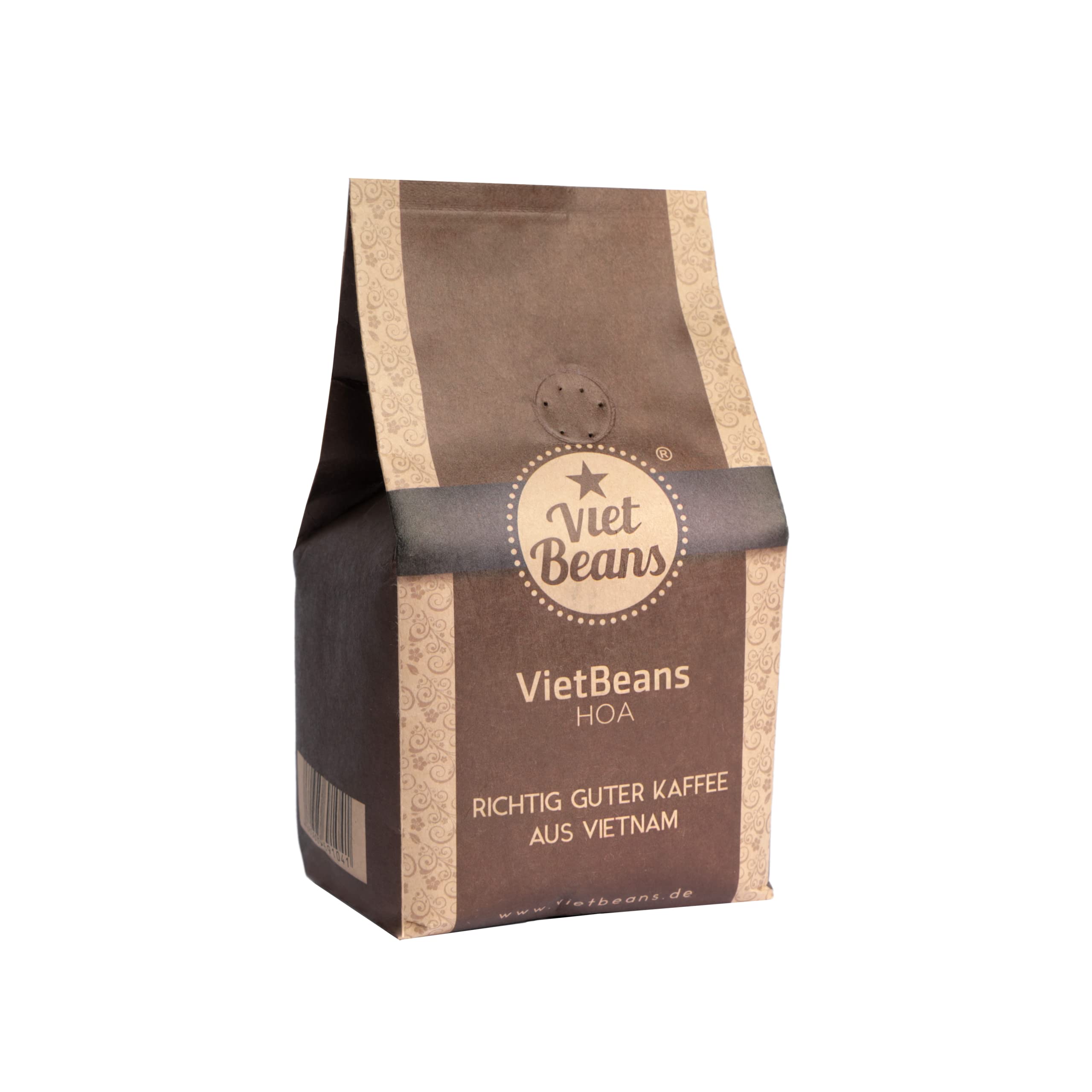 Vietnamesisches Kaffee-Starterset VietBeans Gemahlen - 2 x 250g + Filter (Phin) + gez. Kondensmilch - Vietnam - Hochwertiger vietnamesischer Kaffee