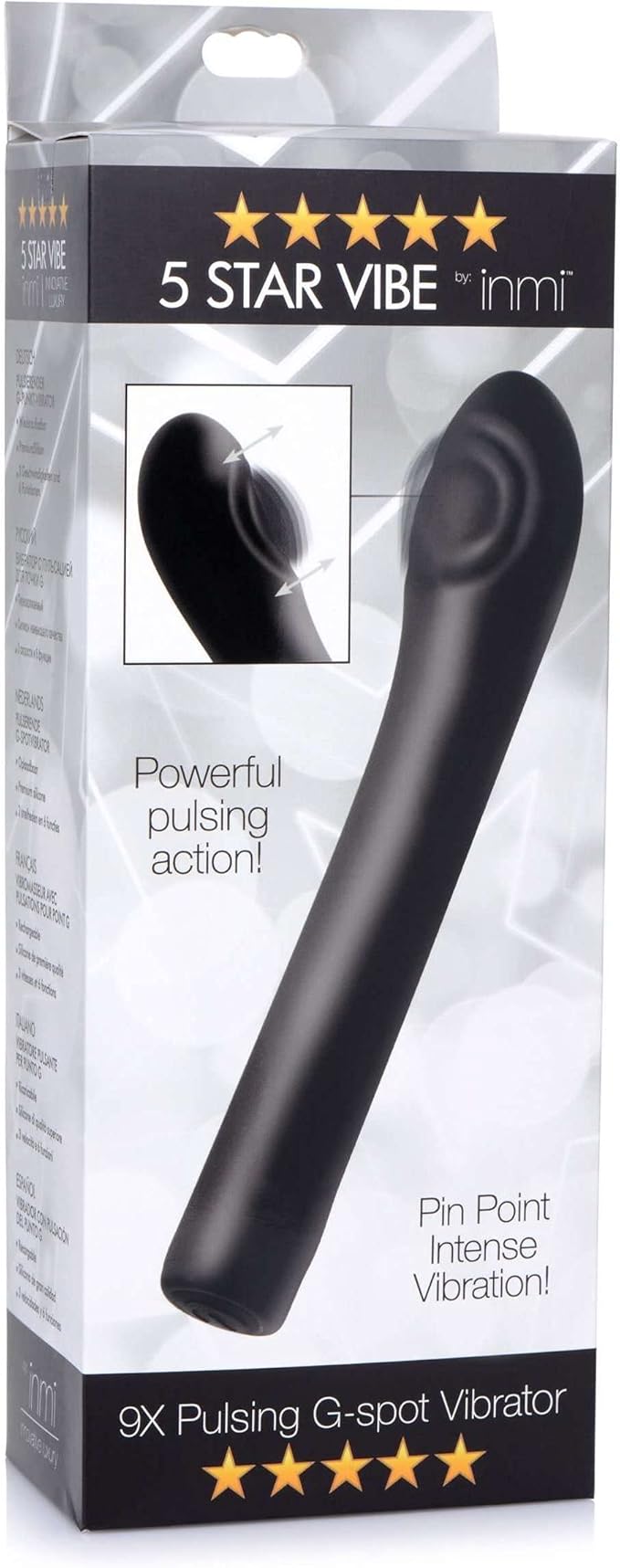 5 Star 9X Pulsing G-spot Vibrador de silicona - Rosa : Amazon ...