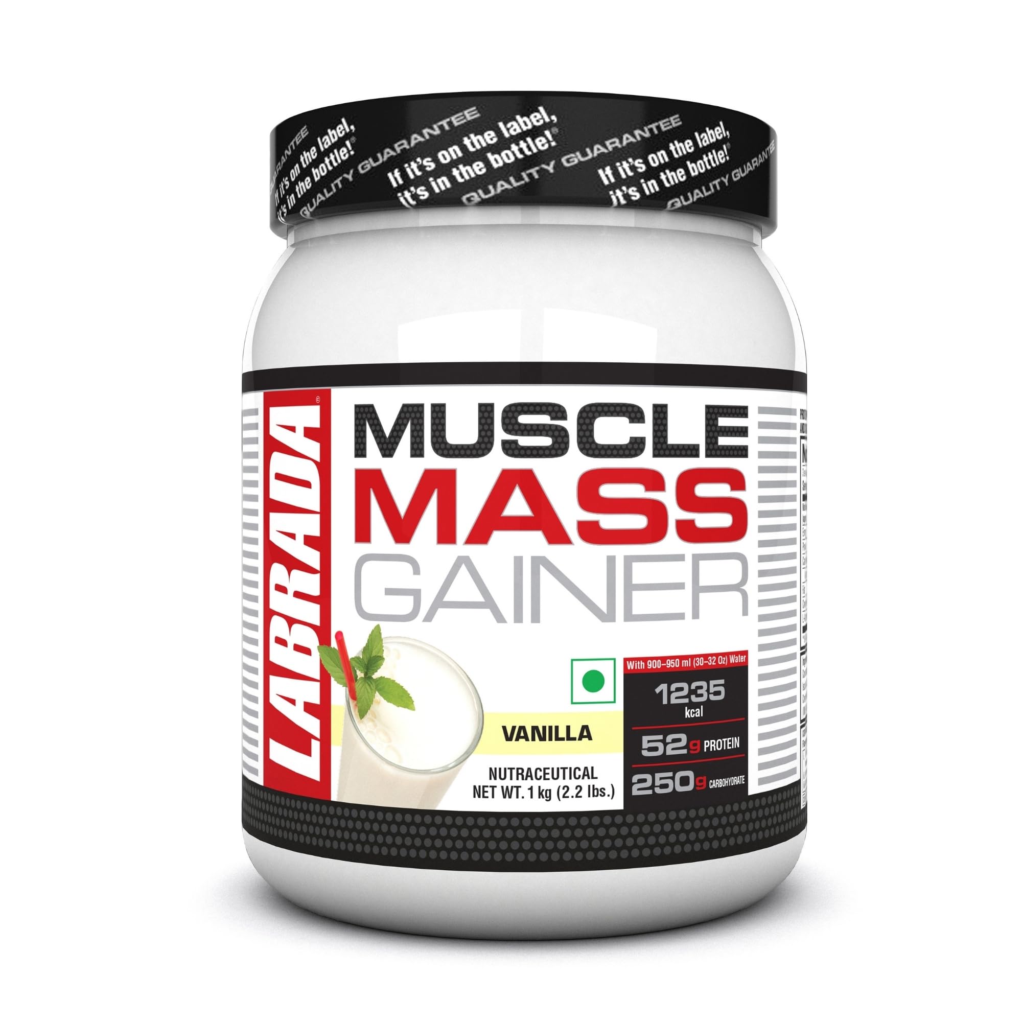 Labrada Muscle Mass Gainer | 52g Protein, 250g Carbs, 1g Creatine per Serving |Weight Gainer Powder, 3 kg Mocha — Amazon image 18