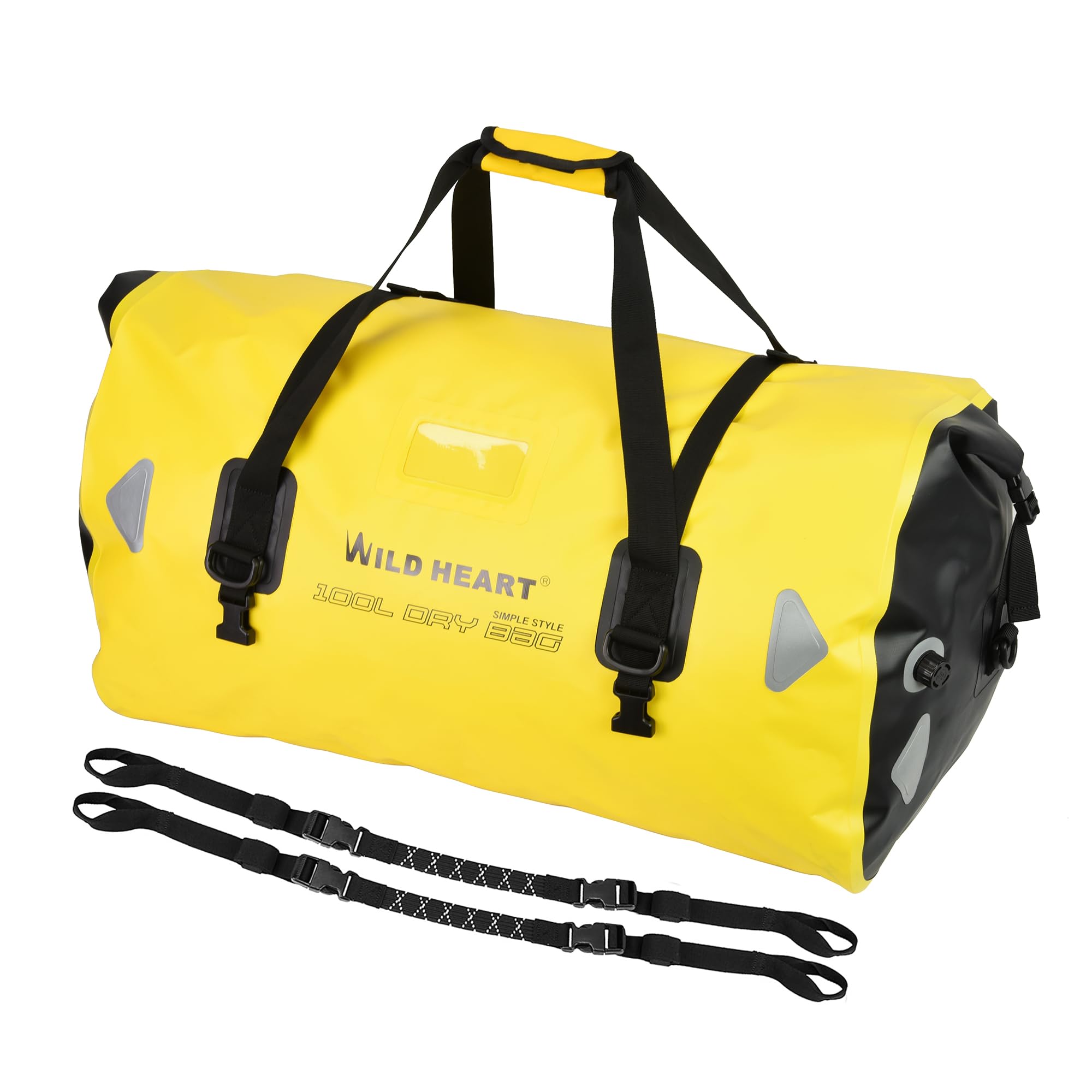 Willd Heart Bolsa de Equipaje Impermeable 40l 66l 100l, con Soldadura, apropiada para piragüismo, Campamento, Remo, Moto — view 11