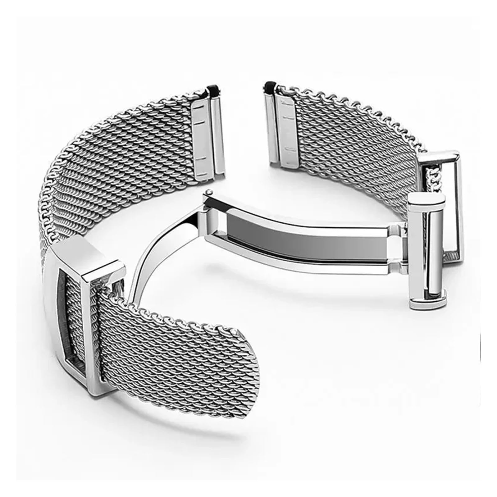 Generisch 20 mm 22 mm Armband Metallgeflecht Uhrenarmband Milanese Edelstahl Uhrenarmband Kompatibel mit IWC PORTOFINO PORTUGIESER Armbandzubehör