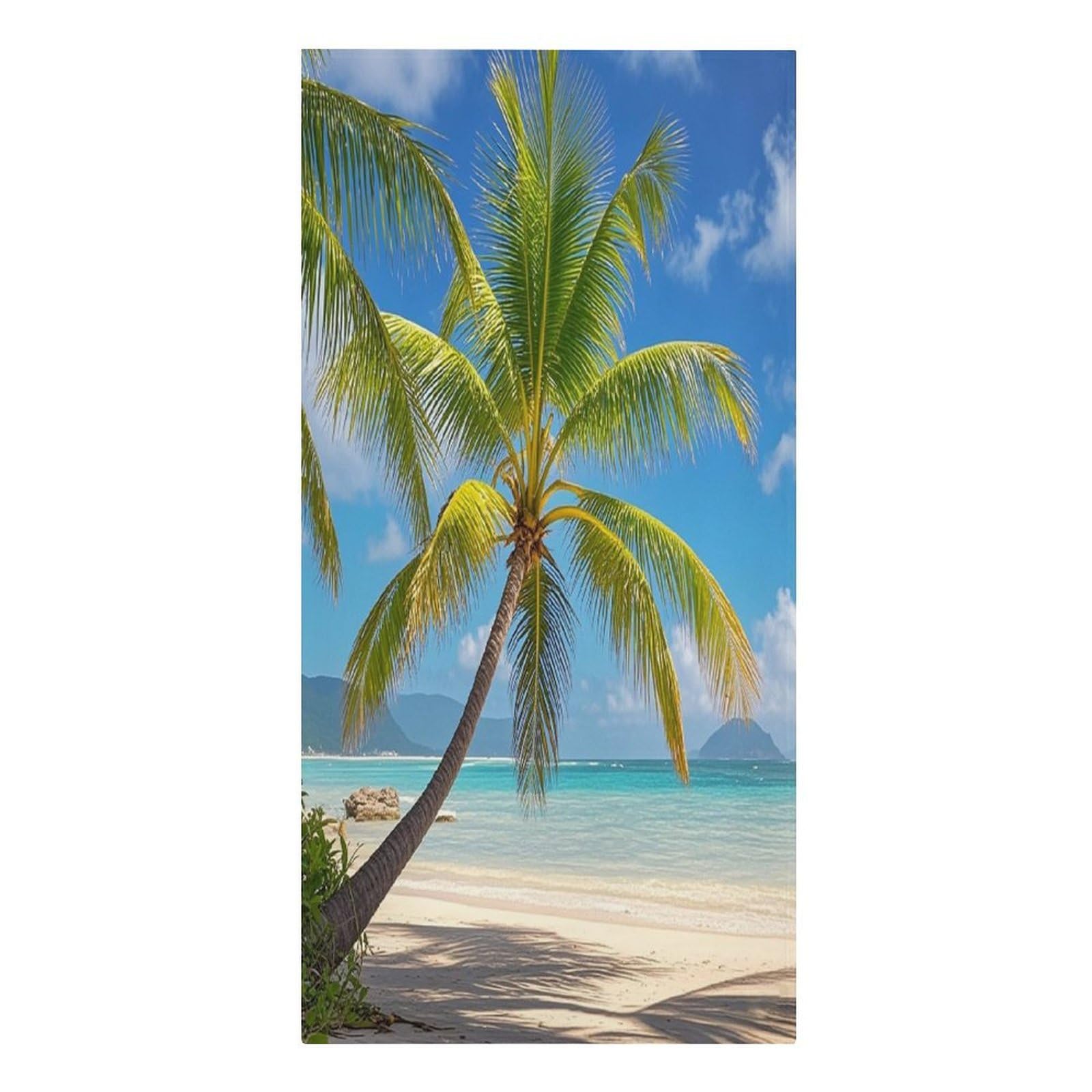 FekiLoot Tropical Palm Tree Beach Towel Sand Free Quick Dry Travel Towels Extra Large Big Pool Swim Towels Soft Absorbent Beach Blanket for Vacation Essentials Adult Gift 30" X 61"