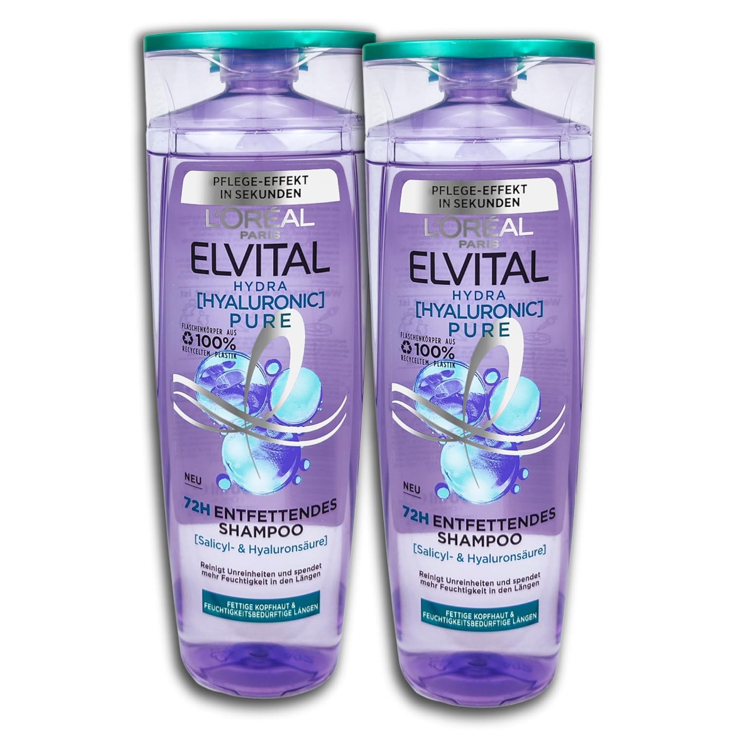 TopDealElvital Hydra Hyaluronic Pure Shampoo 2 x 300 ml Pack of 2
