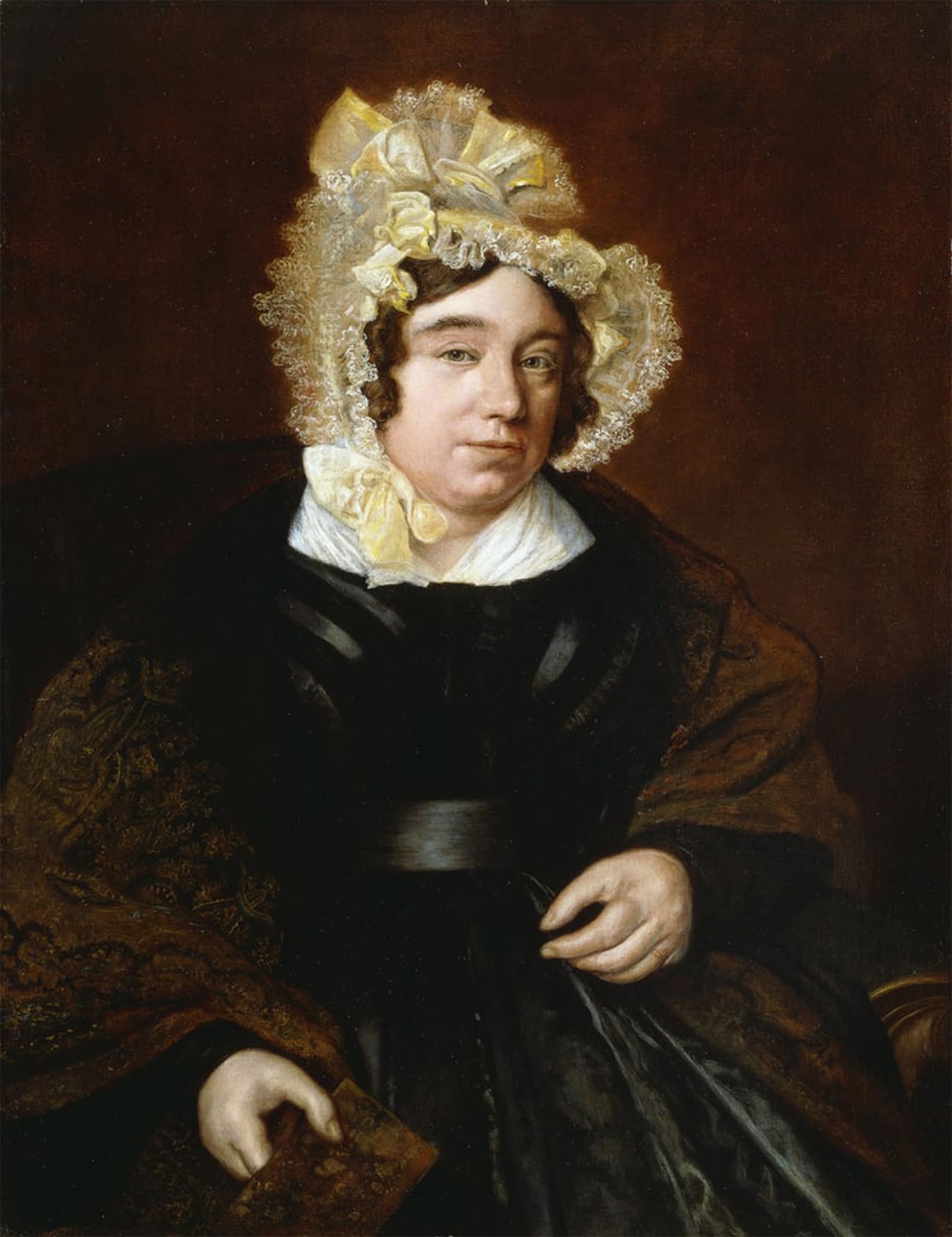 ARTXLXXBN Famous Print Painting Colorful Art Print Portrait of Mrs Edward Cross by Jacques Laurent Agasse Canvas Art Decorations for Home Decor 60x90cm