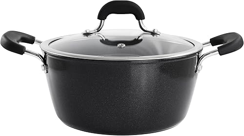 Horno holandés de 4.5 cuartos de galón con tapa en negro