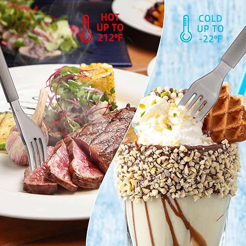 Miniatura 3 de Tenedores de plástico desechables de peso pesado envueltos individualmente, perfectos para fiestas al aire libre y reuniones familiares