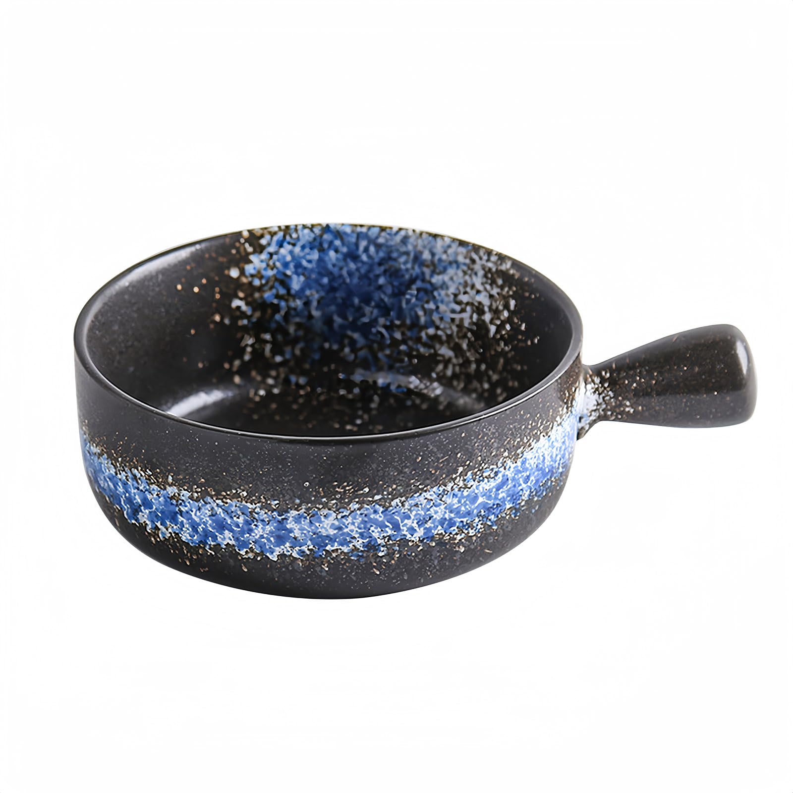Ciotole da zuppa con manico, 770 ml, in ceramica, adatte al microonde e al forno (A,760 g)