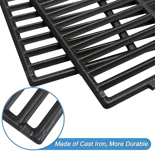 Miniatura 3 de Rejillas de parrilla para Weber Genesis II - GS4 Rejilla de cocción de repuesto para Weber 66089 66097, hierro fundido, 18.75"