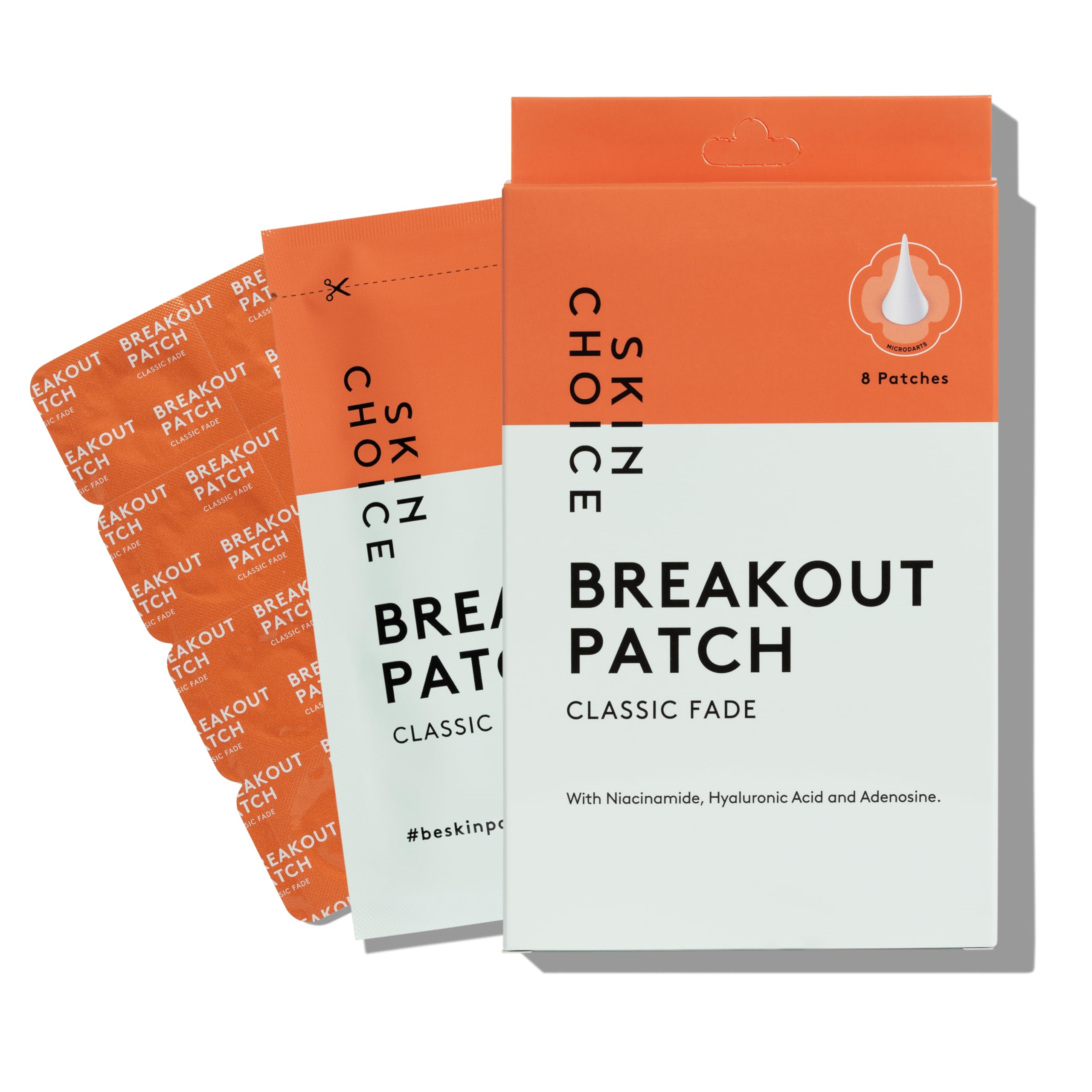 SKIN CHOICE Fade Dark Spots Microdart Pimple Patches with Niacinamide, Hyaluronic Acid, Ectoin