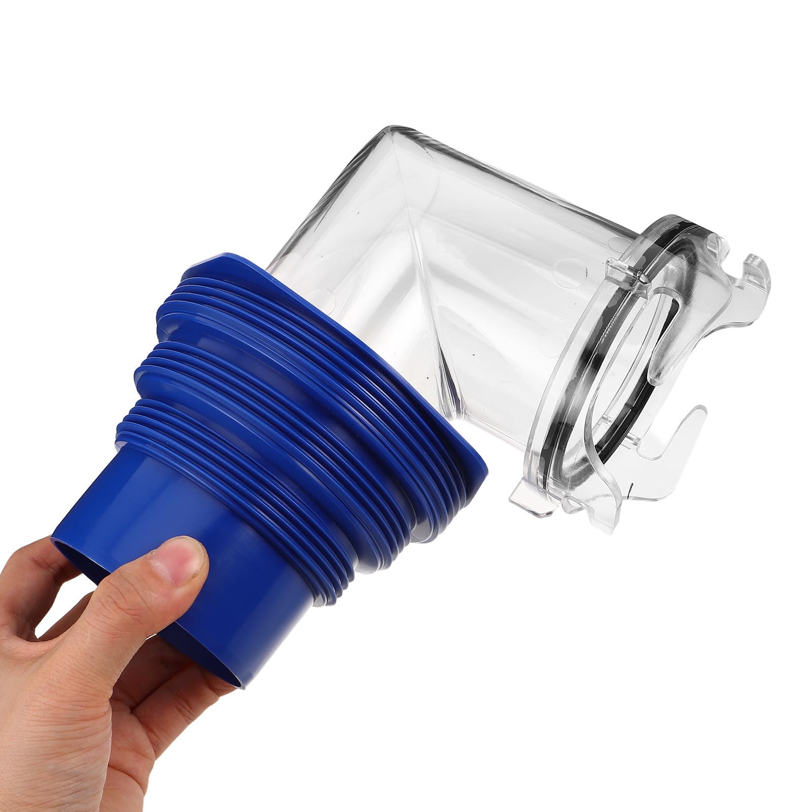 Raccord D'égout Coudé 90° en Plastique Transparent pour Camping-joint Étanche et Adaptateur Pivotant à 360° Drainage Lors de Longs Voyages