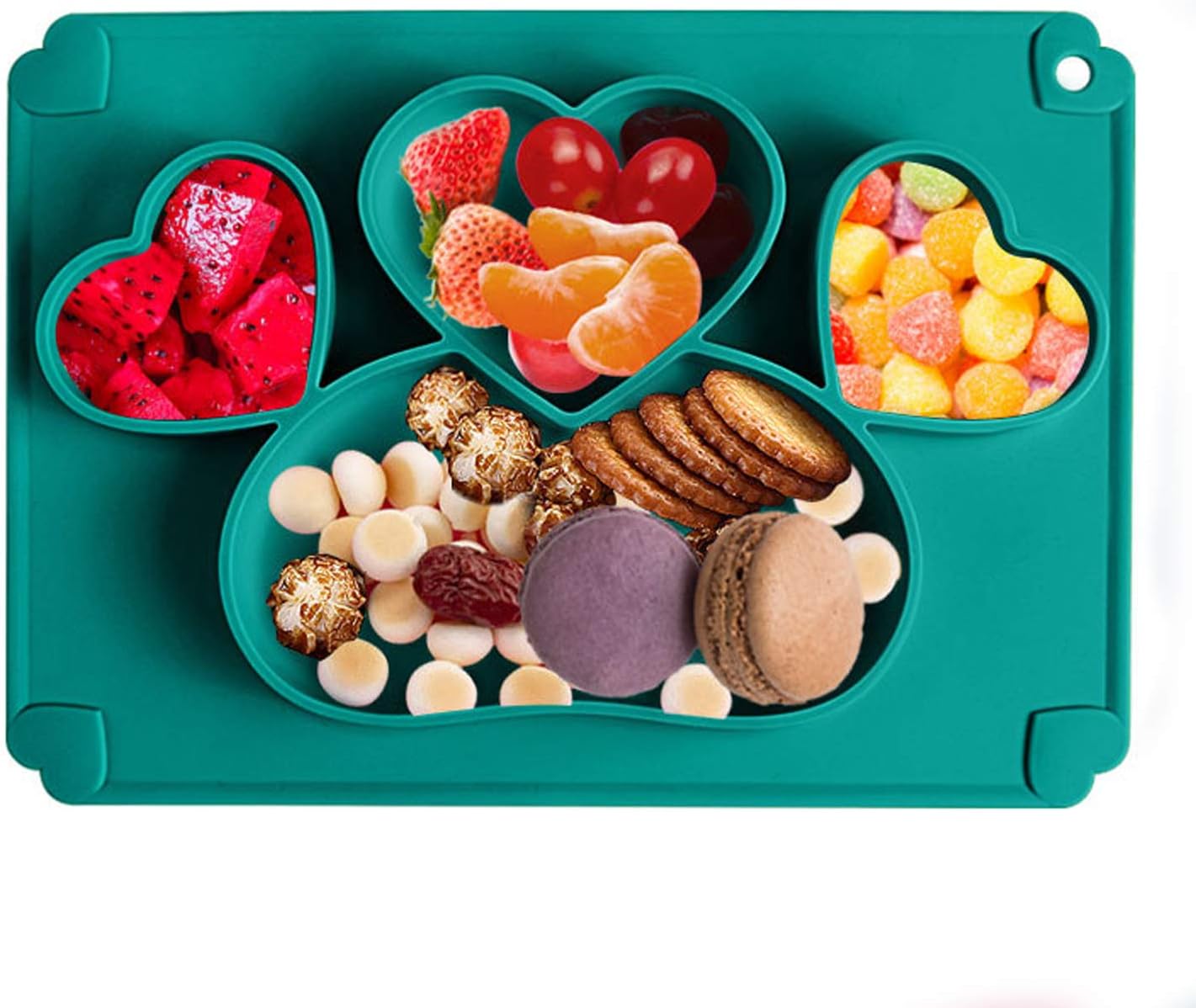 Suction Plates for Toddlers Baby Non Slip Portable Food Grade BPA Free Silicone Kids Placemats bowls Fit Most Highchair Trays