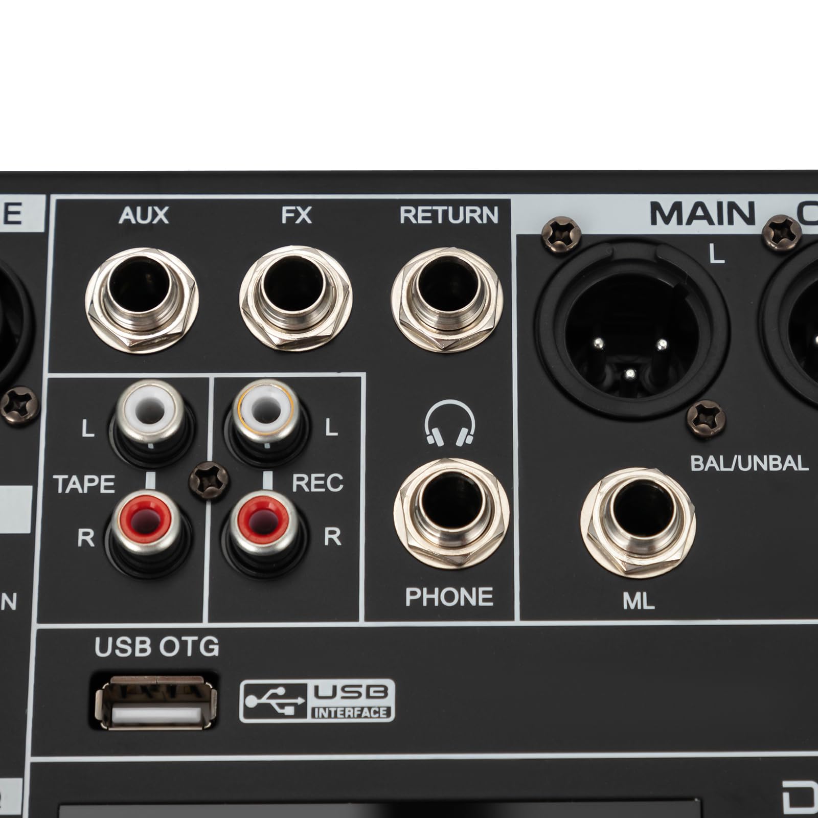 Audio-Mischpult, 8 Kanal Stereo Live Mischpulte, Audio Mixer Profi Musik Mixer, DJ Mischer Board Karaoke Mischpult Audio, Bluetooth USB