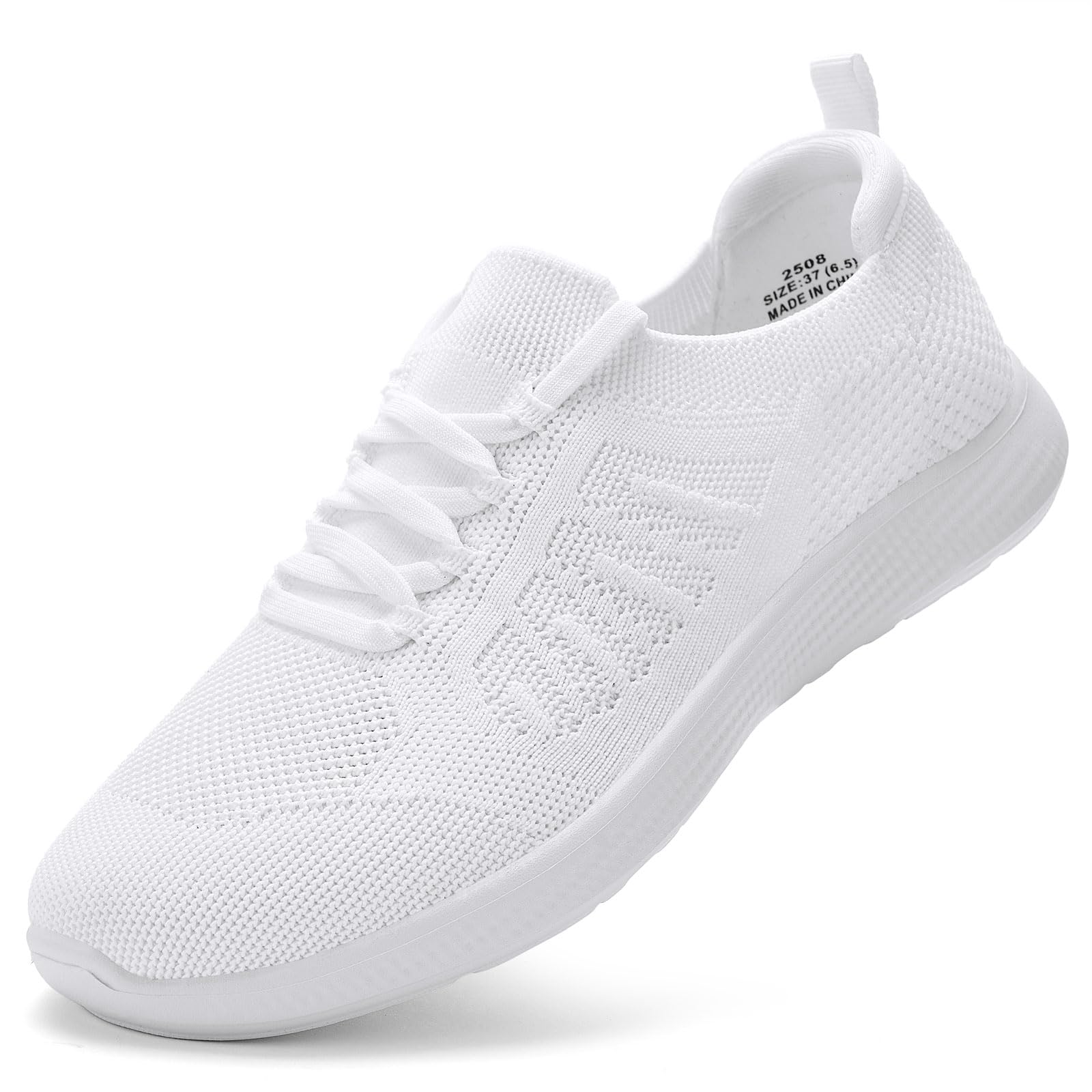 Puxowe Sneaker Damen Slip On Freizeit Laufschuhe Memory Foam Bequeme Sportschuhe für Walking Jogging