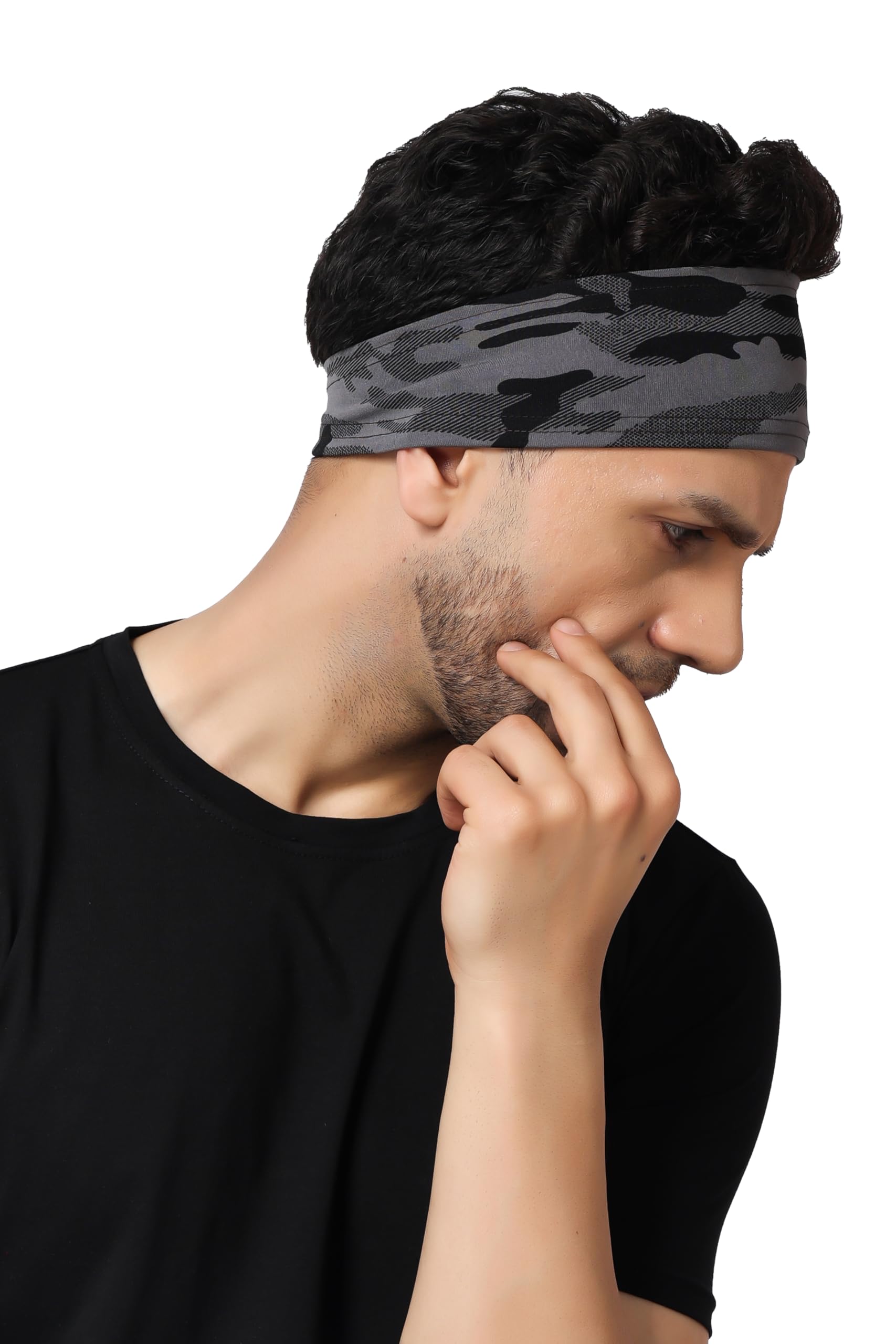 Multi Sports Headbands Moisture Wicking Workout Headband Sweatband for Running Cycling Football Yoga Hairband for Women and Men