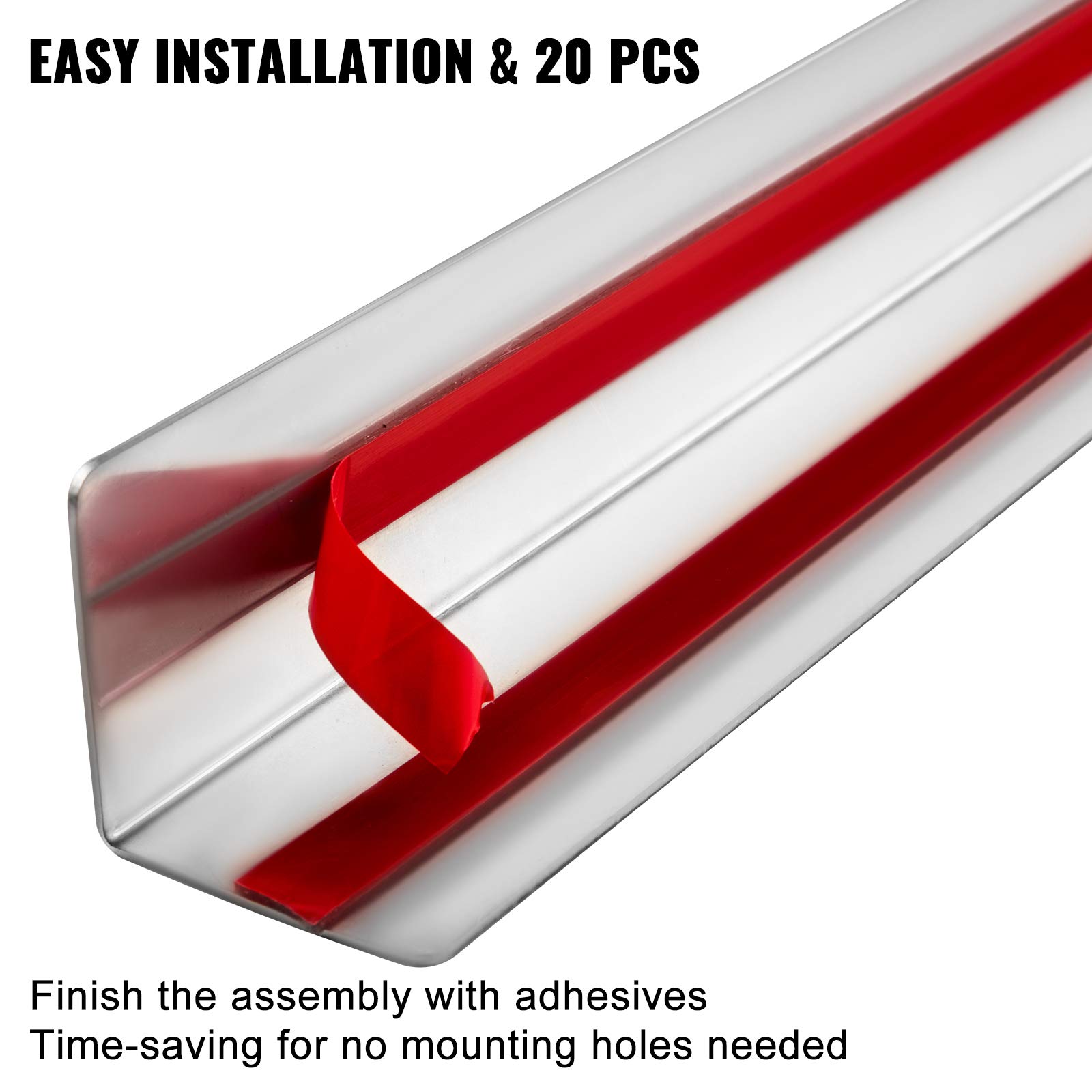 VEVOR Stainless Steel Corner Guards 2 x 2 x 48 inch Metal Wall Corner