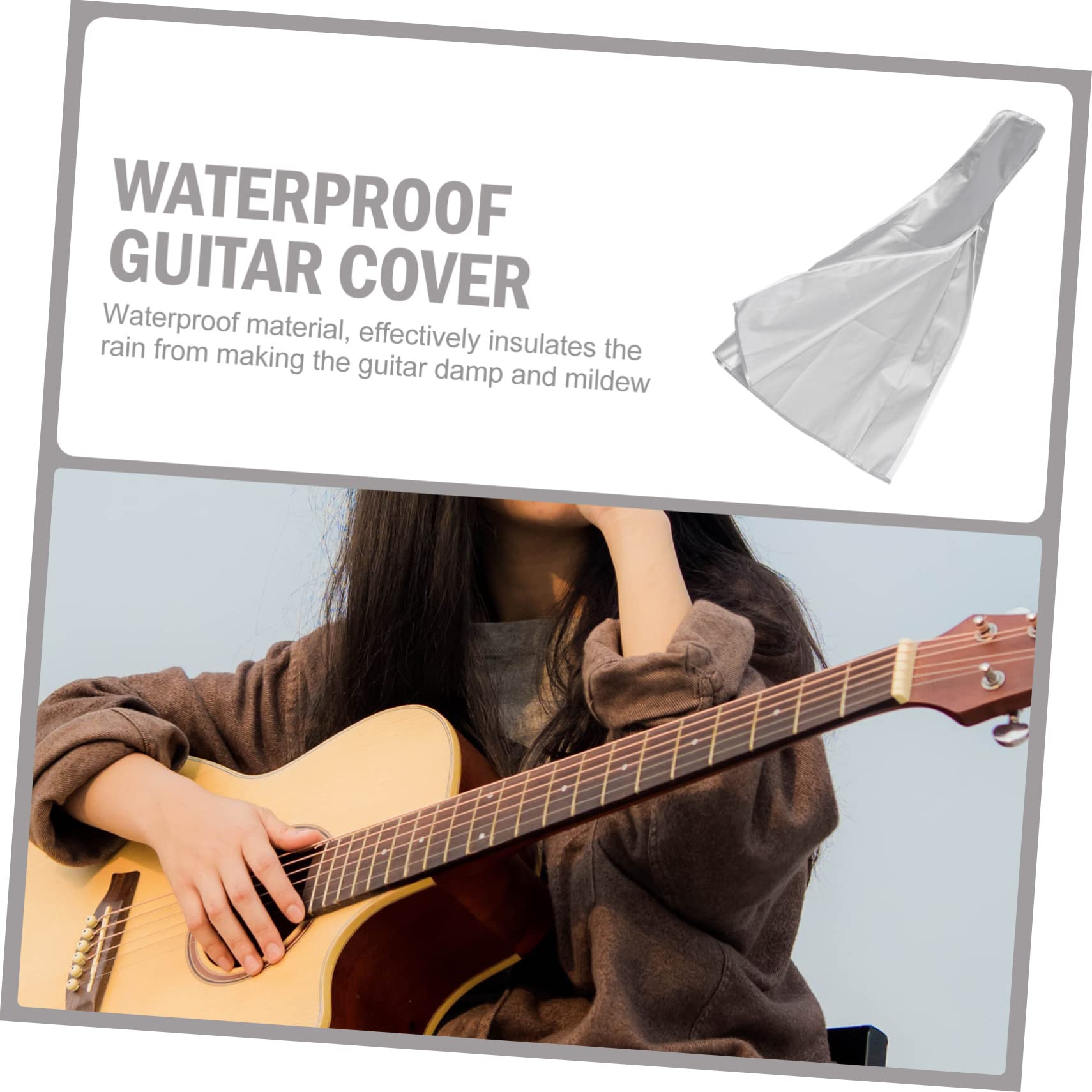 ibasenice 3piezas Cubierta Protectora De Guitarra Funda Transparente De Material Duradero para Evitar Rayones y Contaminación para Uso Doméstico y Transporte De Instrumentos Musicales