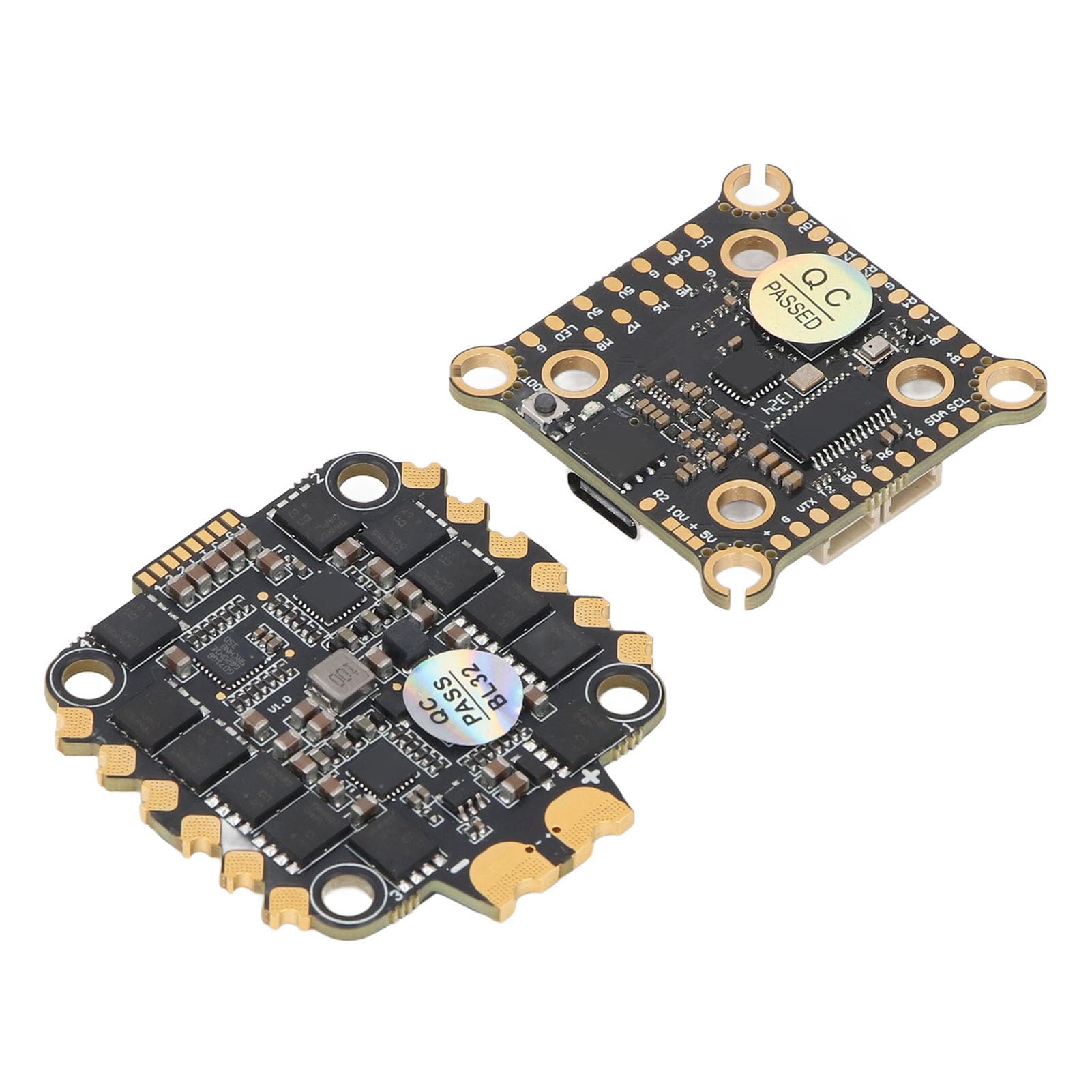 Marhynchus Płyta Kontrolera Lotu z płytką ESC STM32H743 MPU6000 8 Silników 70A 4 do 8S Lipo Typu C Czarna Skrzynka OSD dla Konstruktorów Dronów Wyścigowych FPV i Pilotów Freestyle