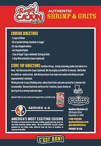 Miniatura 3 de Ragin' Cajun Shrimp & Grits - Mezcla de condimentos cajún, 8 onzas (paquete de 6)