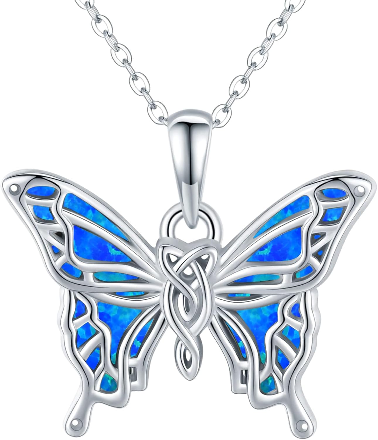 Freesloth Butterfly Necklaces for Women 925 Sterling Silver Butterfly Jewelry Butterfly Pendant Necklace Gifts for Girlfriend Valentine's Day Christmas