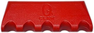 Q-Claw QCLAW Portable Pool/Billiards Cue Stick Holder/Rack - 5 Place - Red