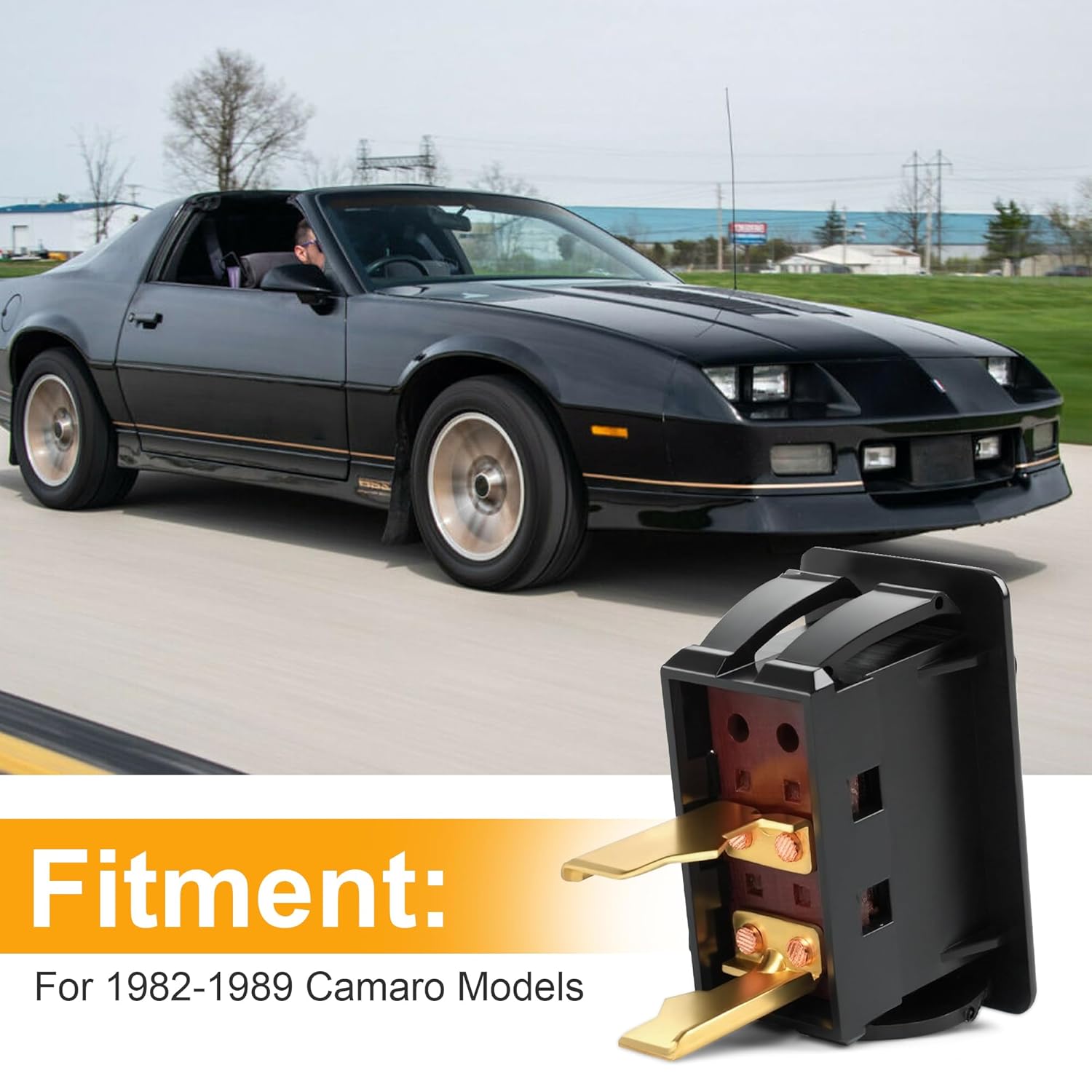 Rear Hatch/Trunkreplacement Rear Hatch Release Switch Compatible with 1982-1989 Camaro Models with White Font