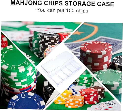 Miniatura 8 de LABRIMP Contenedor de almacenamiento de 5 compartimentos de plástico, caja de chips, contenedor transparente, caja organizadora transparente para