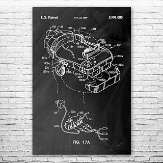 i-O i-Glasses Virtual Reality Headset Poster Print, VR Gift, Arcade Art, Game Store Decor, Game Collector Gift Black Chalkboard (11 inch x 14 inch)
