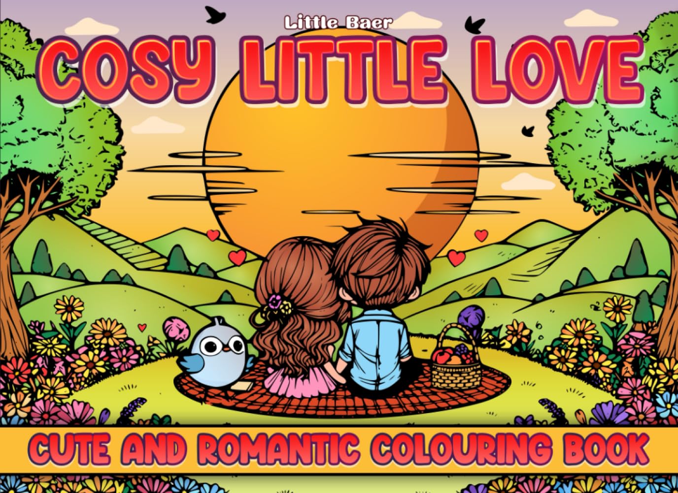 Cosy Little Love: Colouring book for adults, children, cute kawaii chibi illustrations, cosy love scenes (Little Colouring Books (UK editions))