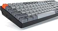 Vista 7 de Keychron K4 96% diseño 100 teclas inalámbrico Bluetooth 5.1teclado mecánico USB con cable Gateron G Pro azul interruptor retroiluminación LED blanca