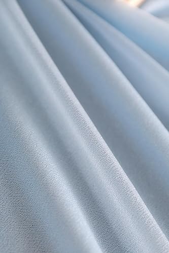 Miniatura 3 de Camino de mesa de gasa transparente azul de 10 pies para decoración rústica bohemia de boda, despedida de soltera, fiesta de cumpleaños