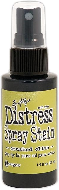 Ranger TSS-42228 Distress Spray Stain-Crushed Olive, 3.42 x 3.42 x 11.43 cm, 1.9oz