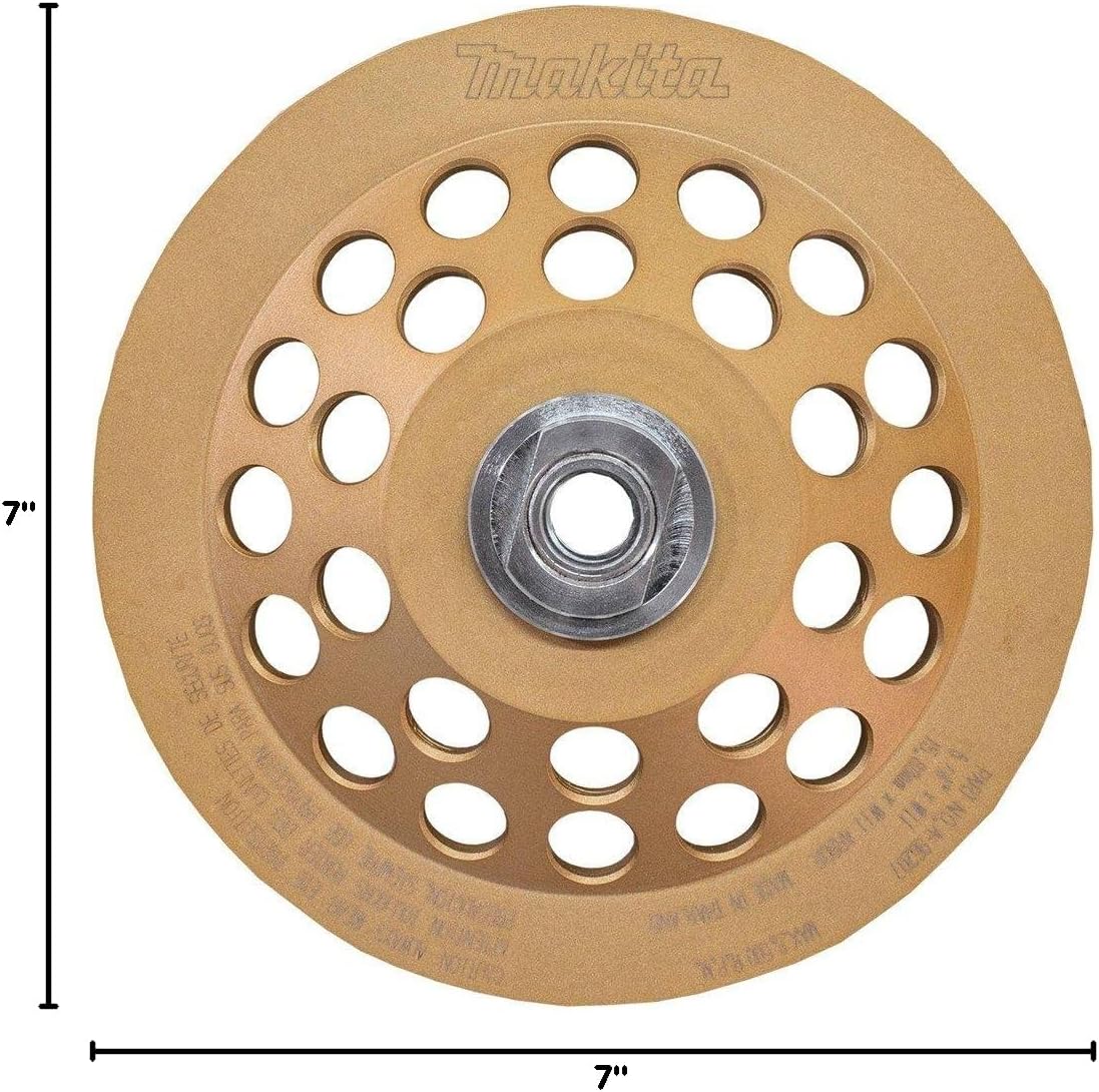 Makita A-96207 7" Low-Vibration Diamond Cup Wheel, Single Row