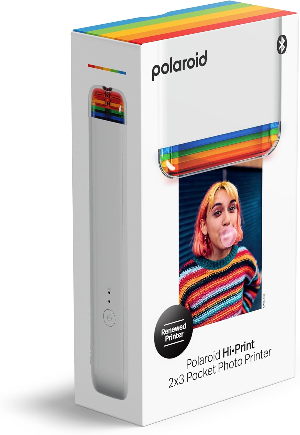 Refurbished Polaroid Hi-Print - Bluetooth Connected 2x3 Pocket Photo Dye-Sub Printer - Printer Only, No Paper (9184)