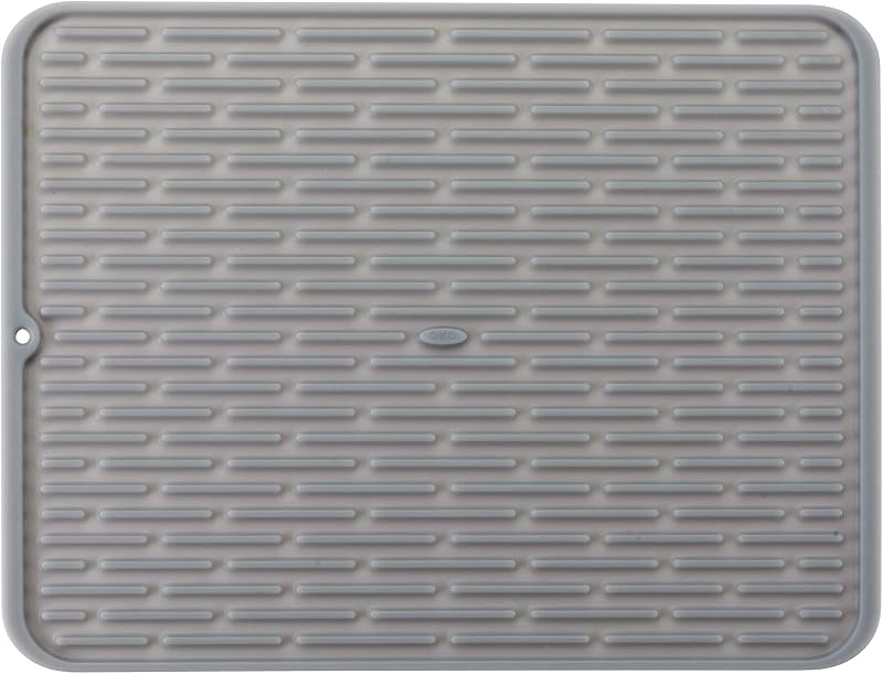 OXO Good Grips 13265200MLNYK Silicone Draining Mat Grey