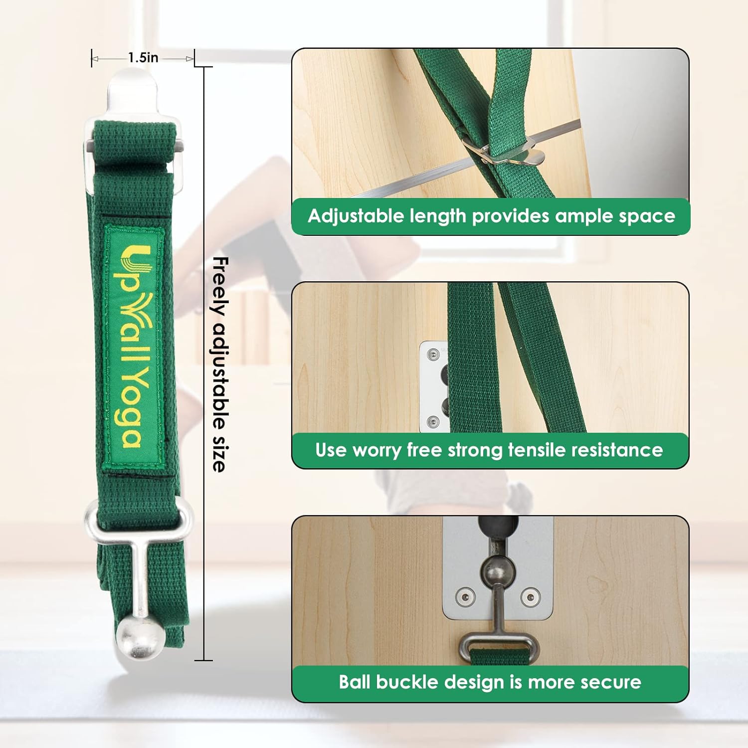 Spring Socket Wall Plate Compatible Yoga Wall Ropes - Upgrade Your Home Yoga Studio