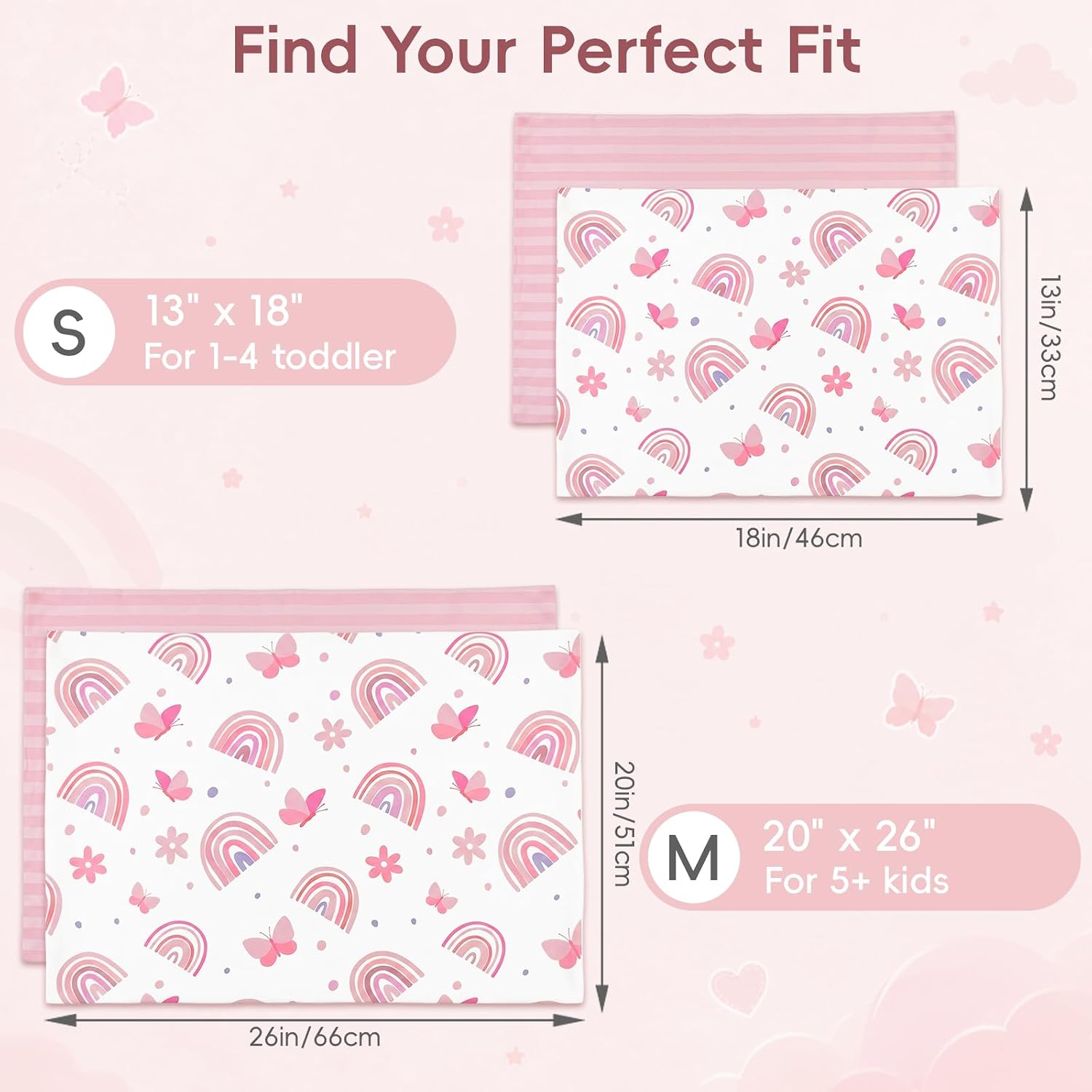 Cooling Pillowcases for Toddlers Kids, 2-Pack Ultra Breathable Bed Pillow Case All Seasons with Envelope Closure, Soft & Quick Sweat Releasing Pillow Covers for Boys & Girls, 13x18 Inch