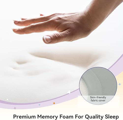 Miniatura 6 de Almohada cervical para el cuello para aliviar el dolor, almohada refrescante para dormir de lado, almohadas ergonómicas de espuma viscoelástica para