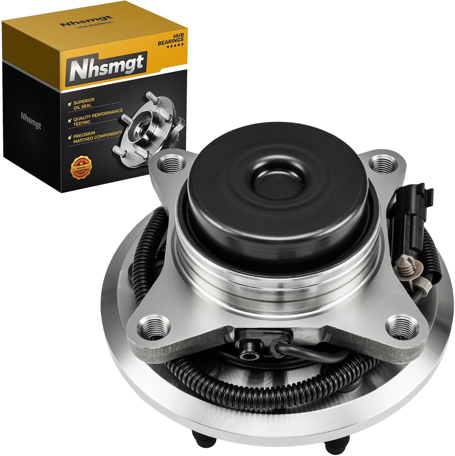 515143 RWD Front Wheel Bearing Hub Assembly Fit for Ford Expedition 2011-2014, F-150 2011-2014, for Lincoln Navigator 2011-2014, 6 Lugs, with ABS