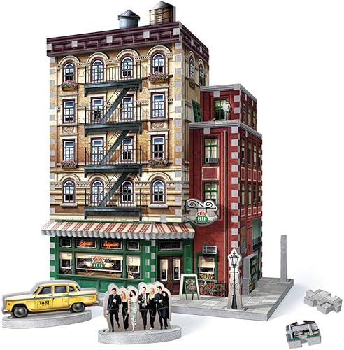 Miniatura 13 de Wrebbit3D Friends - Rompecabezas 3D modelo de Central Perk | 440 piezas de rompecabezas reales | Construye el icónico café de la serie de televisión