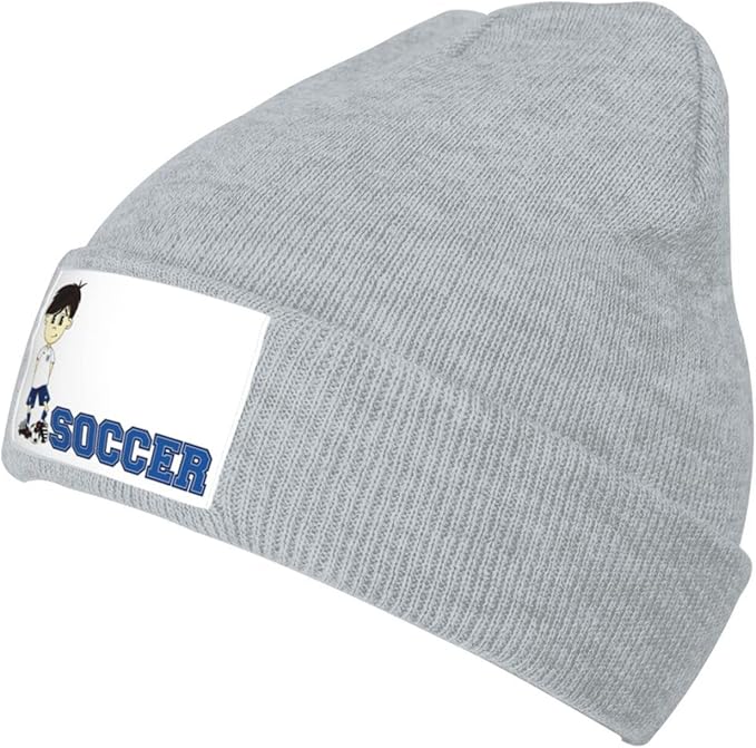 Amazon Co Jp かわいい漫画のサッカーのフットボールの男の子ロゴ入り ニット帽 秋 冬 春 ビーニー 帽子 ニットキャップ 柔らかい伸縮性 暖かい メンズ レディース兼用 自転車 通勤 通学 スポーツ アウトドア ファッション