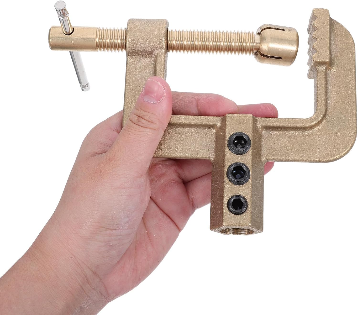Welding Ground Clamp and Sturdy Spring Structure Thickened Contact Design with Brass and Plastic Construction Versatile Compatibility for Sheet Edges and Angle Steel, for Home