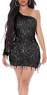 Women’s Dresses Flapper Dresses 20s Gatsby with All-Over Fringe Mini Dresses
