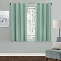 Vista 76 de MYSKY HOME - Cortinas opacas amarillas para sala de estar y dormitorio, cortinas de 84 pulgadas de largo, con ojales, cortinas de oscurecimiento